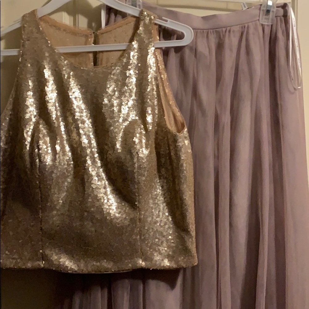 2 piece formal dress